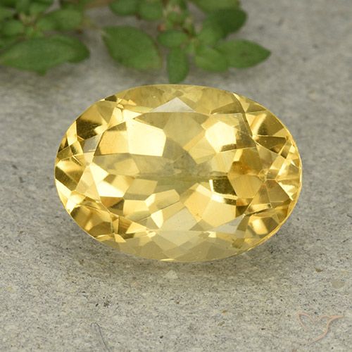 6.07ct Natural Dorado Citrino, Ovalada, VVS-VS