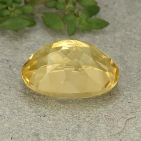 Citrino Dorado natural de 6.07 ct, Ovalada, VVS-VS