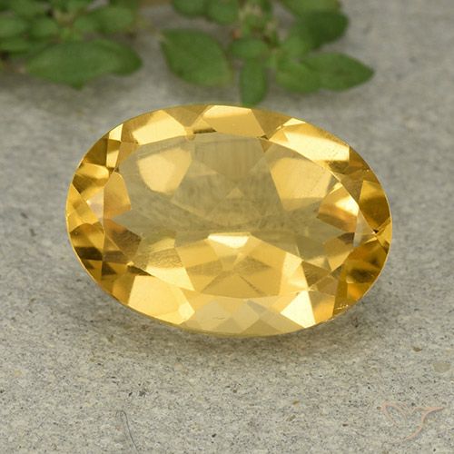 5.25ct Natural Dorado medio Citrino, Ovalada, VVS-VS