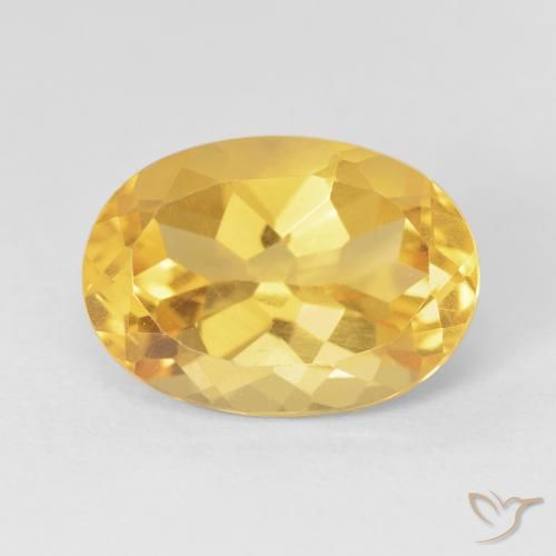 6.22ct Natural Dorado Citrino, Ovalada, VVS-VS