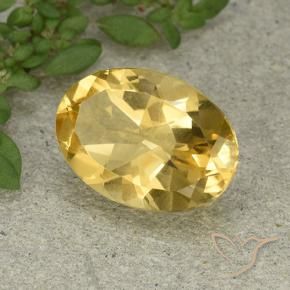 Citrino Naranja dorado natural de 5.32 ct, Ovalada, VVS-VS
