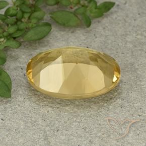 Citrino Naranja dorado natural de 5.32 ct, Ovalada, VVS-VS