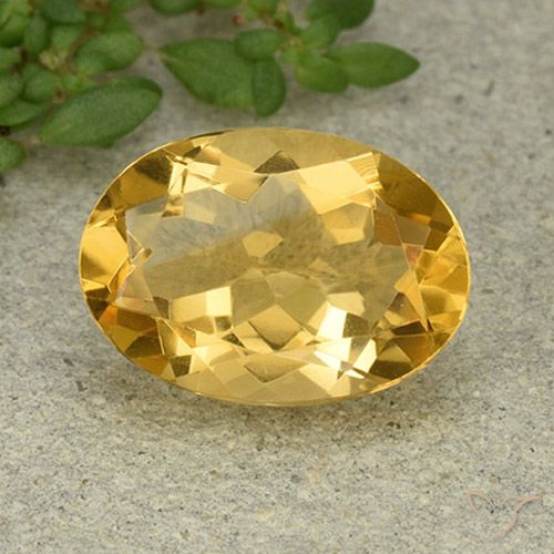 4.83ct Natural Dorado medio Citrino, Ovalada, VVS