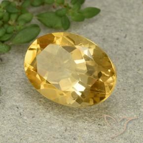 Citrino Naranja dorado natural de 5.13 ct, Ovalada, VVS