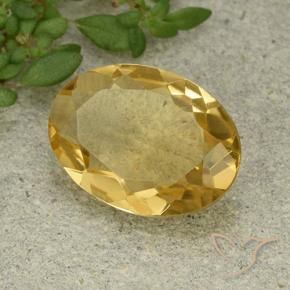 Citrino Naranja dorado natural de 3.99 ct, Ovalada, VVS