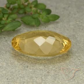 Citrino Naranja dorado natural de 3.99 ct, Ovalada, VVS