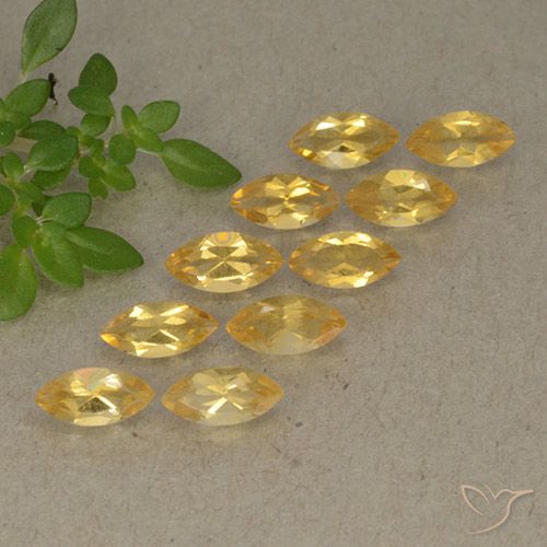 2.17ctw Natural Oro Citrino, Marquesa, VVS-VS