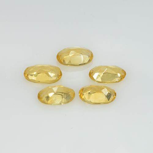 Gemas de citrino dorado claro natural de 1,73 ct, corte óvalo, VVS-VS