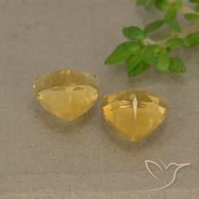 Gemas de Citrino Dorado natural de 1.34 ct, Trillón, VVS-VS