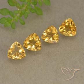 Gemas de Citrino Dorado claro natural de 2.63 ct, Trillón, VVS-VS