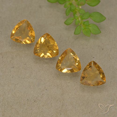 2.25ctw Natural Dorado naranja intenso Citrino, Trillón, VVS-VS
