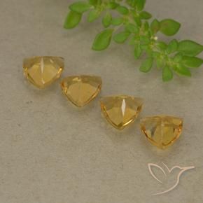 Gemas de Citrino Naranja dorado natural de 2.52 ct, Trillón, VVS-VS