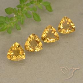 Gemas de Citrino Naranja dorado intenso natural de 2.60 ct, Trillón, VVS-VS