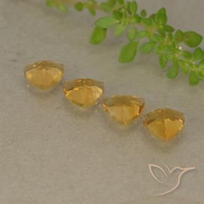 Gemas de Citrino Naranja dorado intenso natural de 2.60 ct, Trillón, VVS-VS