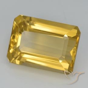 Citrino Naranja dorado natural de 7.47 ct, Corte Octágono / Esmeralda, VVS