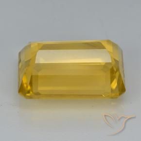 Citrino Naranja dorado natural de 7.47 ct, Corte Octágono / Esmeralda, VVS