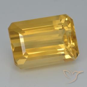 Citrino Dorado oscuro natural de 8.49 ct, Corte Octágono / Esmeralda, VVS