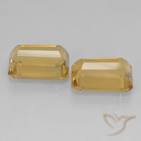 Gemas de Citrino Naranja dorado intenso natural de 15.32 ct, Corte Octágono / Esmeralda, VVS-VS