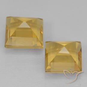 Gemas de Citrino Oro natural de 2.16 ct, Cuadrado, VVS-VS