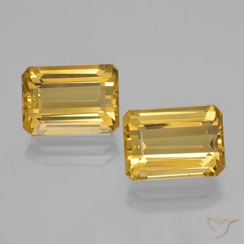 15.80ctw Natural Dorado Citrino, corte esmeralda, VVS