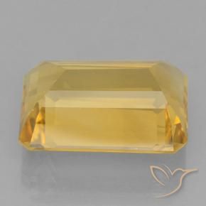 Citrino Dorado natural de 11.38 ct, Corte Octágono / Esmeralda, VVS