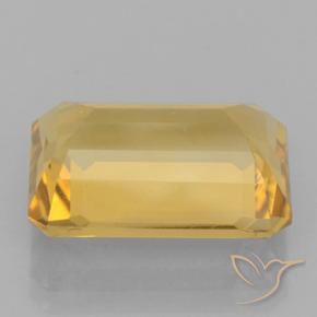 Citrino Dorado natural de 6.45 ct, Corte Octágono / Esmeralda, VVS