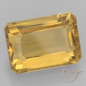 Citrino Dorado natural de 7.69 ct, Corte Octágono / Esmeralda, VVS-VS
