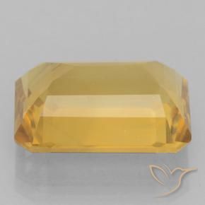 Citrino Dorado medio natural de 6.60 ct, Corte Octágono / Esmeralda, VVS