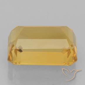 Citrino Dorado medio natural de 8.27 ct, Corte Octágono / Esmeralda, VVS