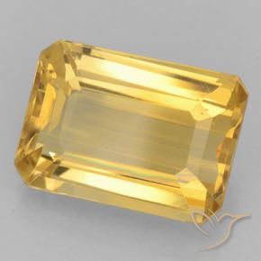Citrino Dorado claro natural de 7.40 ct, Corte Octágono / Esmeralda, VVS