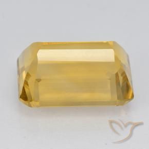 Citrino Dorado medio natural de 7.78 ct, Corte Octágono / Esmeralda, VVS