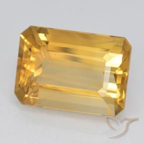 Citrino Oro natural de 7.30 ct, Corte Octágono / Esmeralda, VVS-VS
