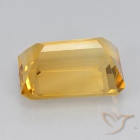 Citrino Oro natural de 7.30 ct, Corte Octágono / Esmeralda, VVS-VS
