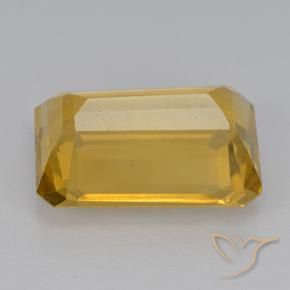 Citrino Dorado medio natural de 6.72 ct, Corte Octágono / Esmeralda, VVS-VS
