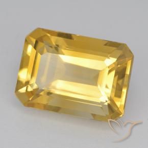 Citrino Naranja dorado natural de 6.94 ct, Corte Octágono / Esmeralda, VVS-VS