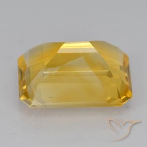 Citrino Naranja dorado natural de 6.94 ct, Corte Octágono / Esmeralda, VVS-VS