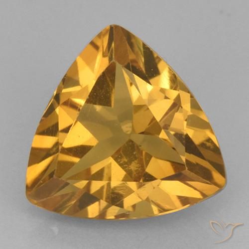 1.98ct Natural Dorado oscuro Citrino, Trillón, VVS