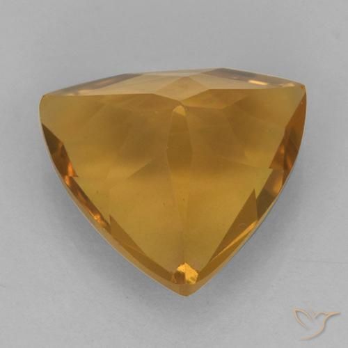 Citrino Dorado oscuro natural de 1.98 ct, Trillón, VVS