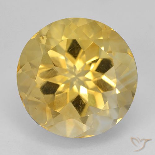 5.93ct Natural Dorado Citrino, Redondo, VVS-VS