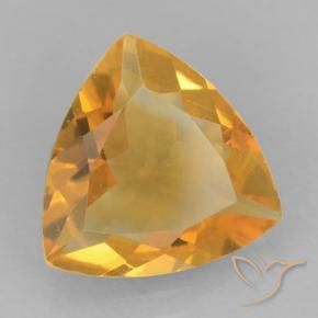 Citrino Dorado naranja natural de 1.58 ct, Trillón, VVS