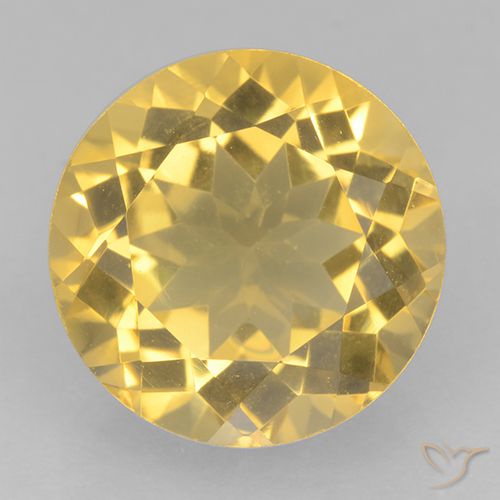 5.84ct Natural Oro Citrino, Redondo, VVS