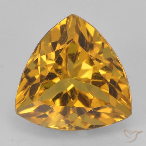 2.33ct Natural Naranja dorado intenso Citrino, Trillón, VVS
