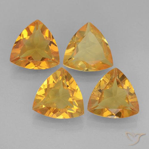 6.92ctw Natural Dorado naranja intenso Citrino, Trillón, VVS-VS