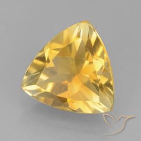 Citrino Dorado medio natural de 2.12 ct, Trillón, VVS