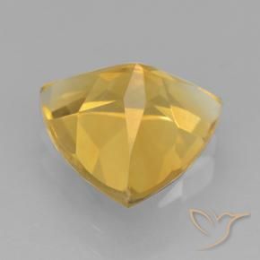 Citrino Dorado medio natural de 2.12 ct, Trillón, VVS