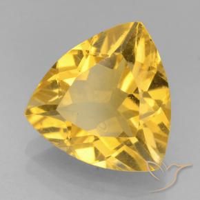 Citrino Dorado claro natural de 2.00 ct, Trillón, VVS