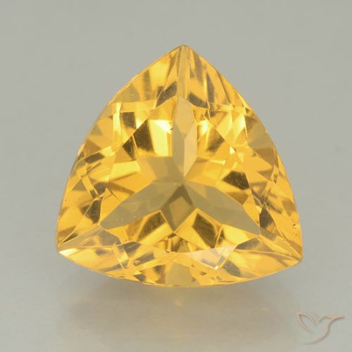 2.16ct Natural Dorado medio Citrino, Trillón, VVS