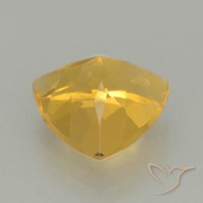 Citrino Dorado medio natural de 2.16 ct, Trillón, VVS