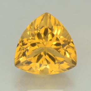 Citrino Dorado medio natural de 2.32 ct, Trillón, VVS