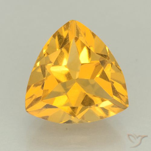2.22ct Natural Dorado medio Citrino, Trillón, VVS